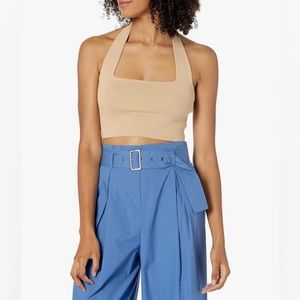 Halter Top, Beige/Nude, XS